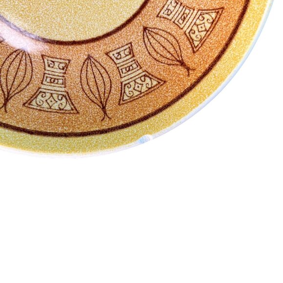 Taylor Smith & Ironstone MCM Honey Gold Tea Saucer Bread Plate 6.5” Set of 3 USA - Picture 8 of 8